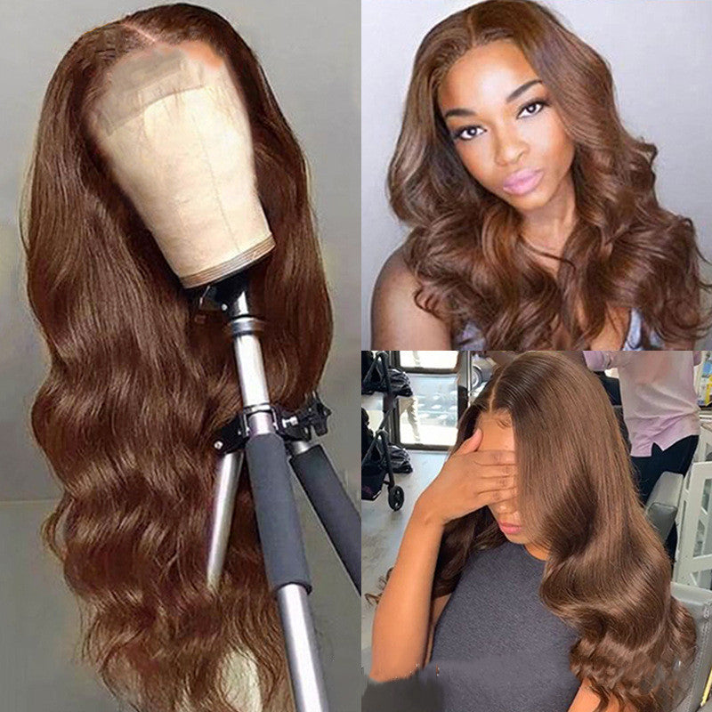 Perruque en Cheveux Humains Brun