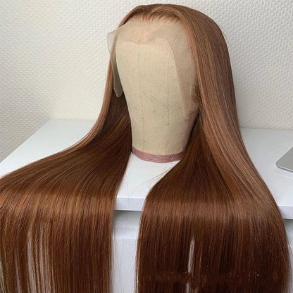 Perruque en Cheveux Humains Brun