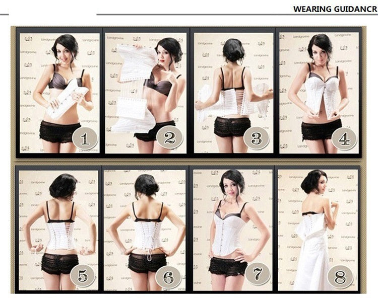 "Corset Double Acier pour Filles Européennes et Américaines."
